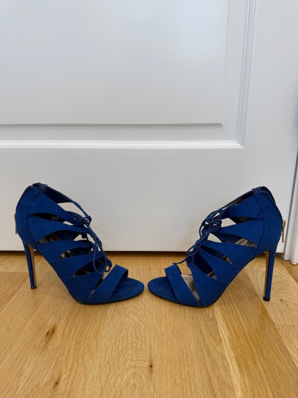 Madden Girl Royal Blue Strappy High Heel Sandals